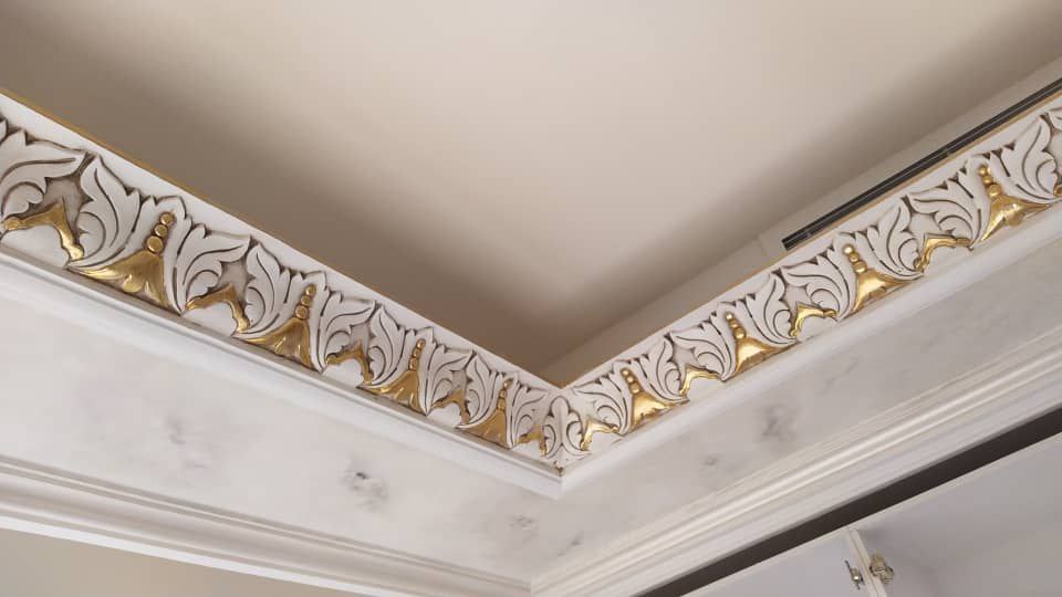 گچبری سقف ساده و شیک